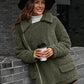 Zip-Up Collared Teddy Jacket