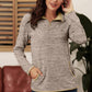 Heathered Quarter-Zip Sweatshirt