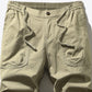 Drawstring Waist Cargo Joggers with Pockets