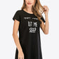 Animal Graphic Round Neck T-Shirt Dress