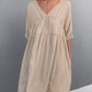 Tie Back Pocket Mini Dress