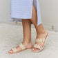 Forever Link Studded Double Strap Slide Jelly Sandal