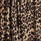 Plus Size Leopard Print Midi Skirt