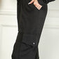 Blumin Apparel Full Size Elastic Waist Cuffed Cargo Pants