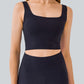 Cropped Square Neck Yoga Tank