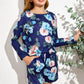 Girls Floral Long Sleeve Top and Shorts Set