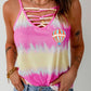 Tie-Dye Strappy Neck Tank