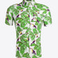 Printed Short Sleeve Collared Vacation Shirt