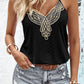 Contrast Eyelet Cami Top