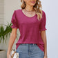 Flounce Sleeve V-Neck Tee