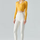 Halter Neck Long Sleeve Cropped Sports Top