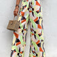 Printed Smocked Waist Wide Leg Pants