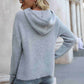 Rib-Knit Drop Shoulder Hooded Sweater