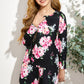 Girls Floral Long Sleeve Top and Shorts Set