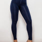 Full Size Zip Detail High Waist Leggings