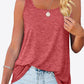 Curved Hem Square Neck Tank