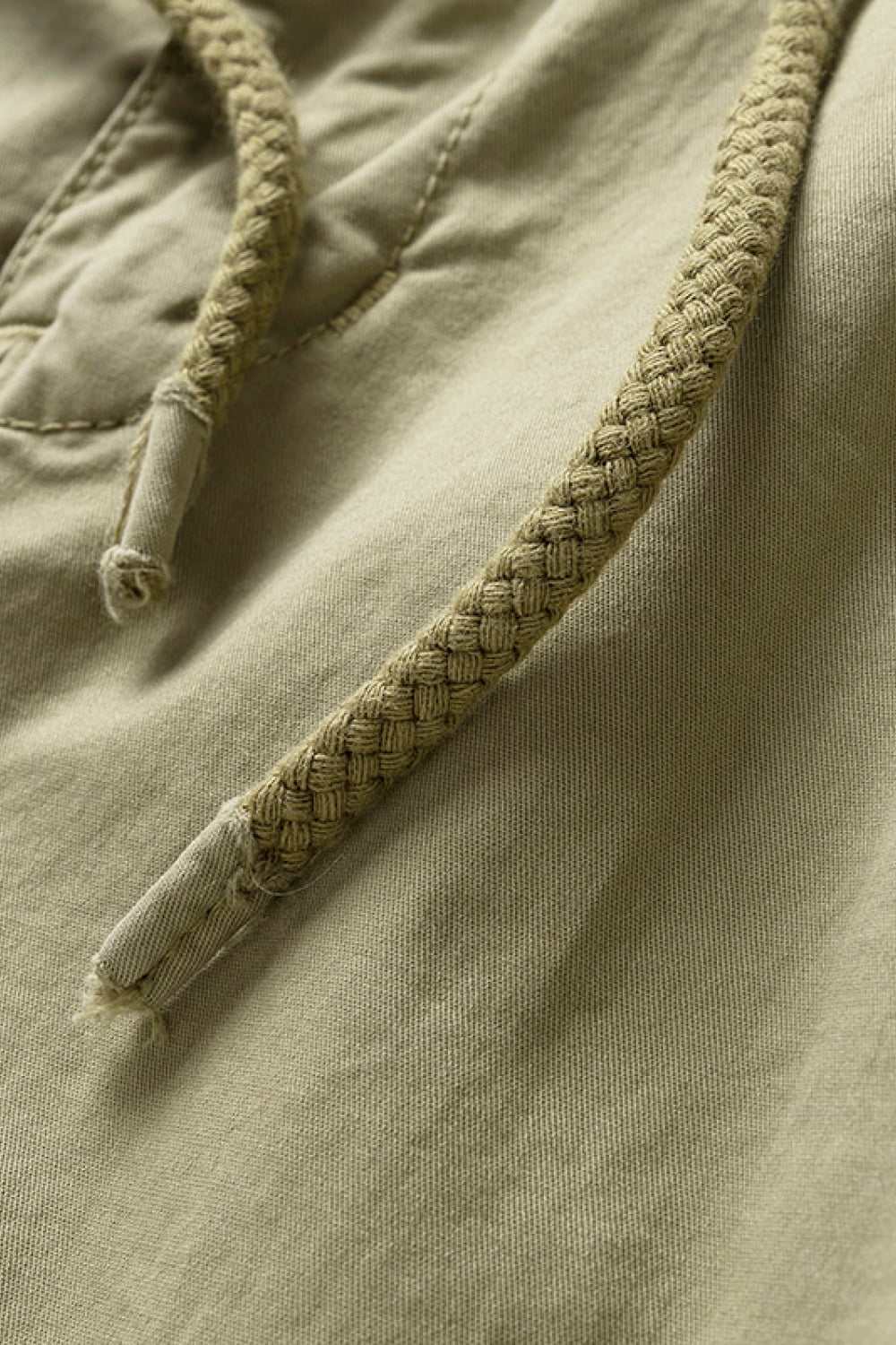 Drawstring Waist Cargo Joggers