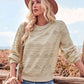 Round Neck Long Sleeve Knit Top