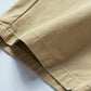 Belted Button and Zip Closure Shorts