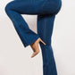 Buttoned Flare Long Jeans