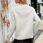 Rib-Knit Raglan Sleeve Crewneck Sweater