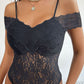 Lace Cold-Shoulder Bodysuit