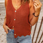 Beige Scalloped Hem Crop Sweater Tank