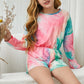 Girls Tie-Dye Round Neck Romper