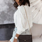 Button-Up Roll-Tab Sleeve Shirt