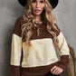 Color Block Quarter-Snap Sweatshirt