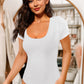 Scoop Neck Short Sleeve Bodysuit