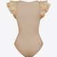 Ruffled Plunge Bodysuit
