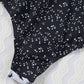 Beach Style Zip-Up One-Piece Swimsuit