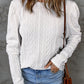 Textured Puff Sleeve Knit Top