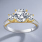 2 Carat Moissanite Contrast Ring