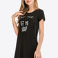 Animal Graphic Round Neck T-Shirt Dress