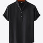 Textured Half-Button Top