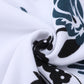 Floral Zip Short Sleeve Polo Shirt