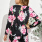 Girls Floral Long Sleeve Top and Shorts Set