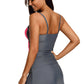 Two-Tone Sweetheart Neck Two-Piece Swimsuit