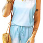 Swingy Tank and Ruffled Shorts Loungewear