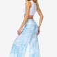 Floral Tie-Waist Tiered Culottes
