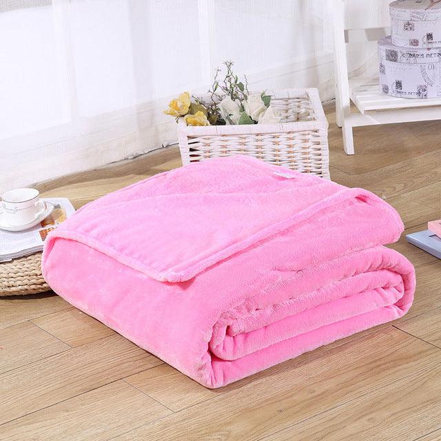 Blanket & Swaddling Blankets 70X100Cm - Coral Fleece Single Thick - Deals DejaVu
