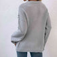 Quarter-Button Slit Sweater