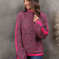 Heathered Turtleneck Long Sleeve Sweater - Deals DejaVu