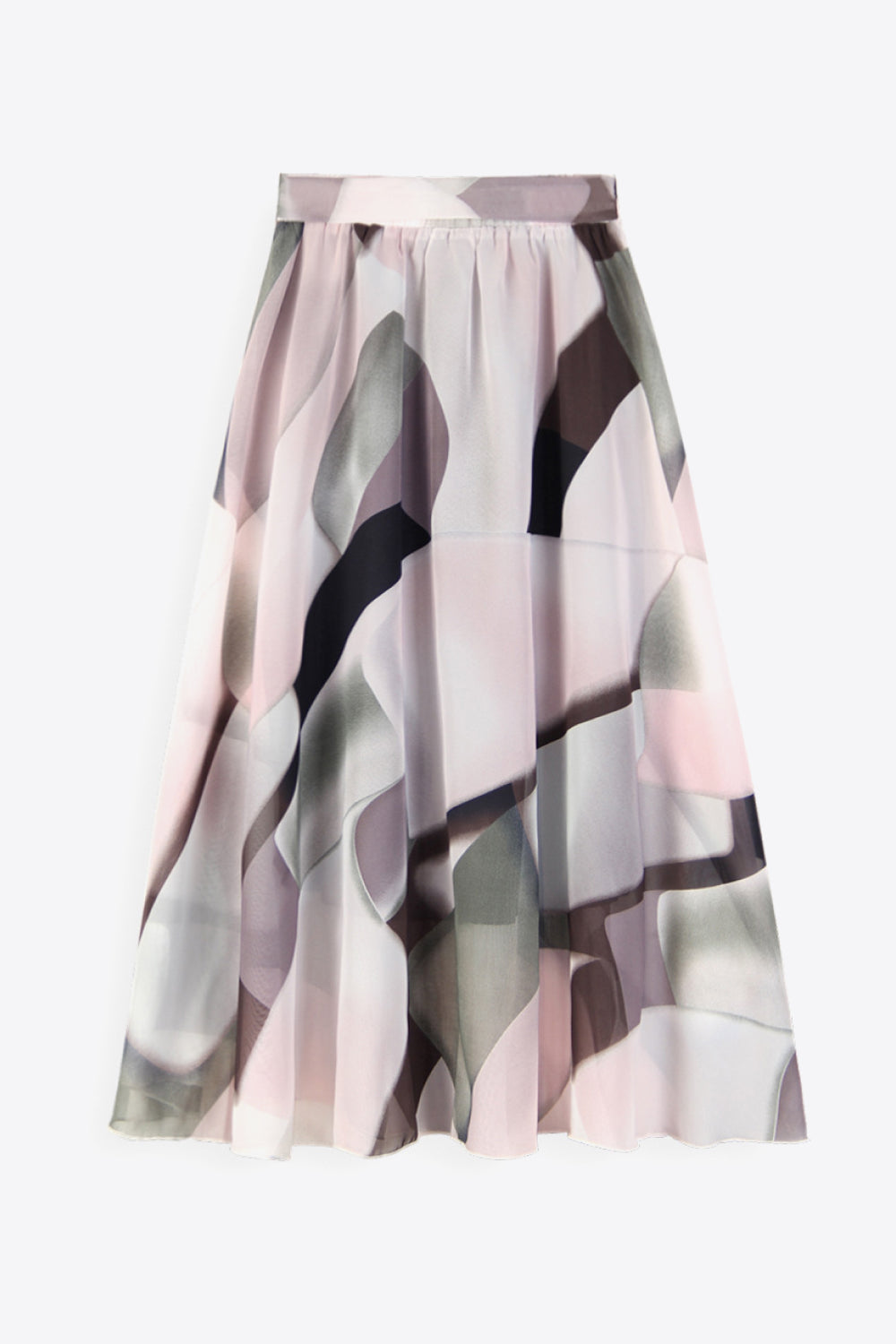 Full Size Floral Tie-Waist Skirt (TB7) T