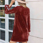 V-Neck Long Sleeve Mini Dress (MWBT) T - Deals DejaVu