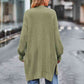 Long Sleeve Waffle-Knit Cardigan