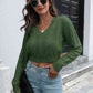 Cable-Knit Cropped Sweater - Deals DejaVu