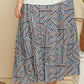 Plus Size Geometric Pleated Skirt (TB7) T